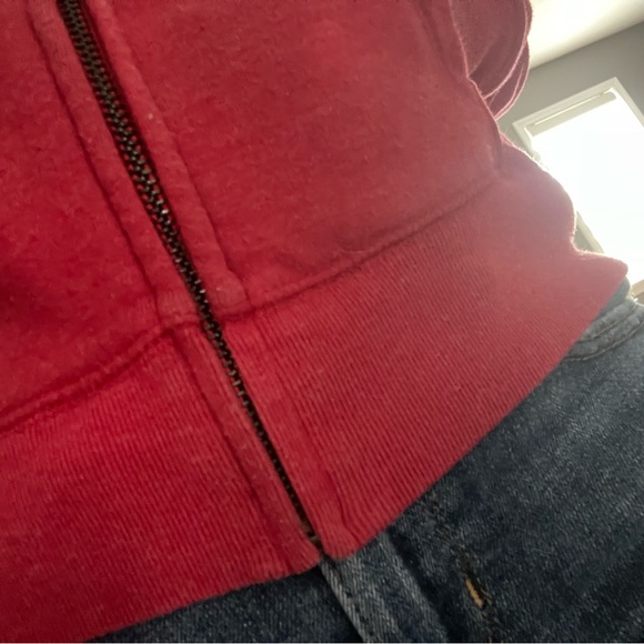 Pink red zip up hoodie - Picture 5 of 6